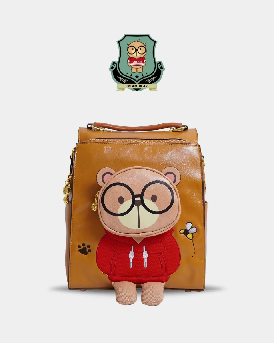 Mochila A4 en CREAM BEAR Mochila A4 en CREAM BEAR