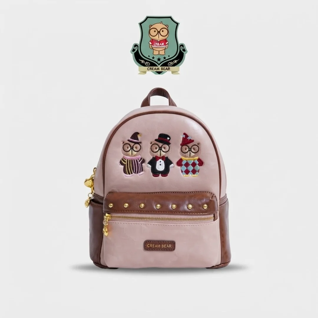 Mochila A4 en CREAM BEAR Mochila A4 en CREAM BEAR